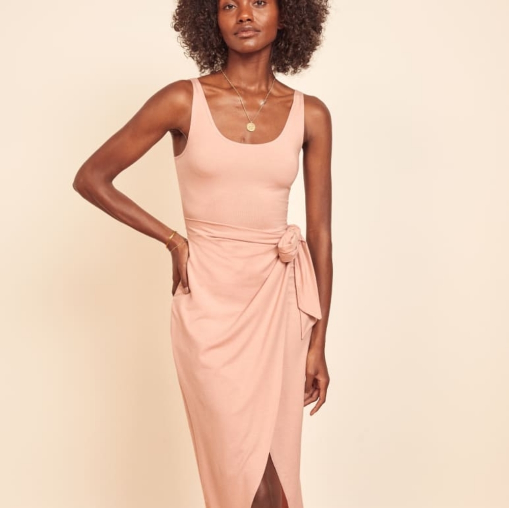 Reformation Kalia Dress in Blush
